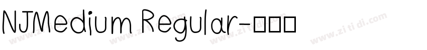 NJMedium Regular字体转换